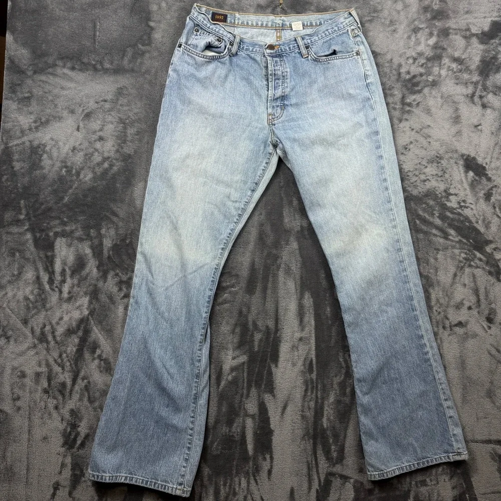 Abercrombie & Fitch Jeans Mens 31x34 Light Wash 1892 Vintage Bootcut Cotton USA